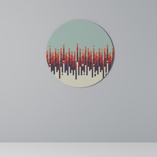 CHROMA CONTOURS Round Wall Art
