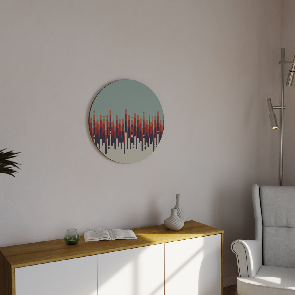 CHROMA CONTOURS Round Wall Art
