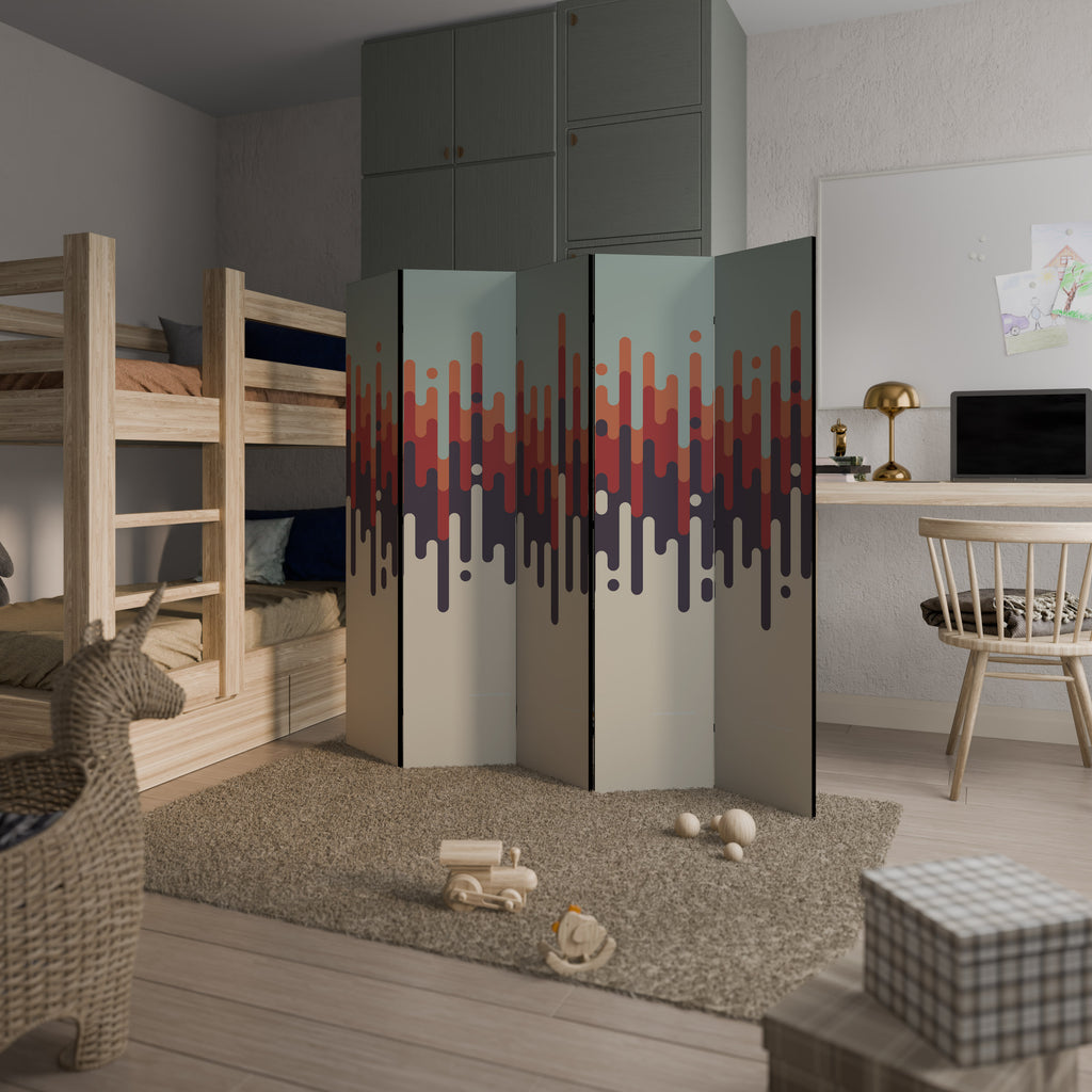 CHROMA CONTOURS Decorative 5-Panel Room Divider