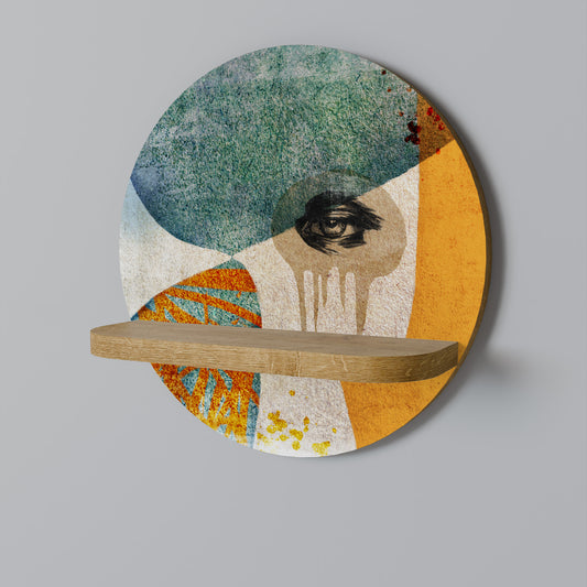 ABSTRACT FACES Art Shelf