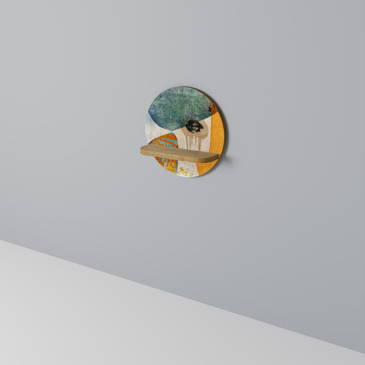 ABSTRACT FACES Art Shelf