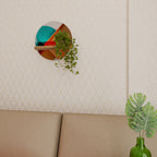 CIRCULAR RHAPSODY Estante Redondo Decorativo en Efecto Roble