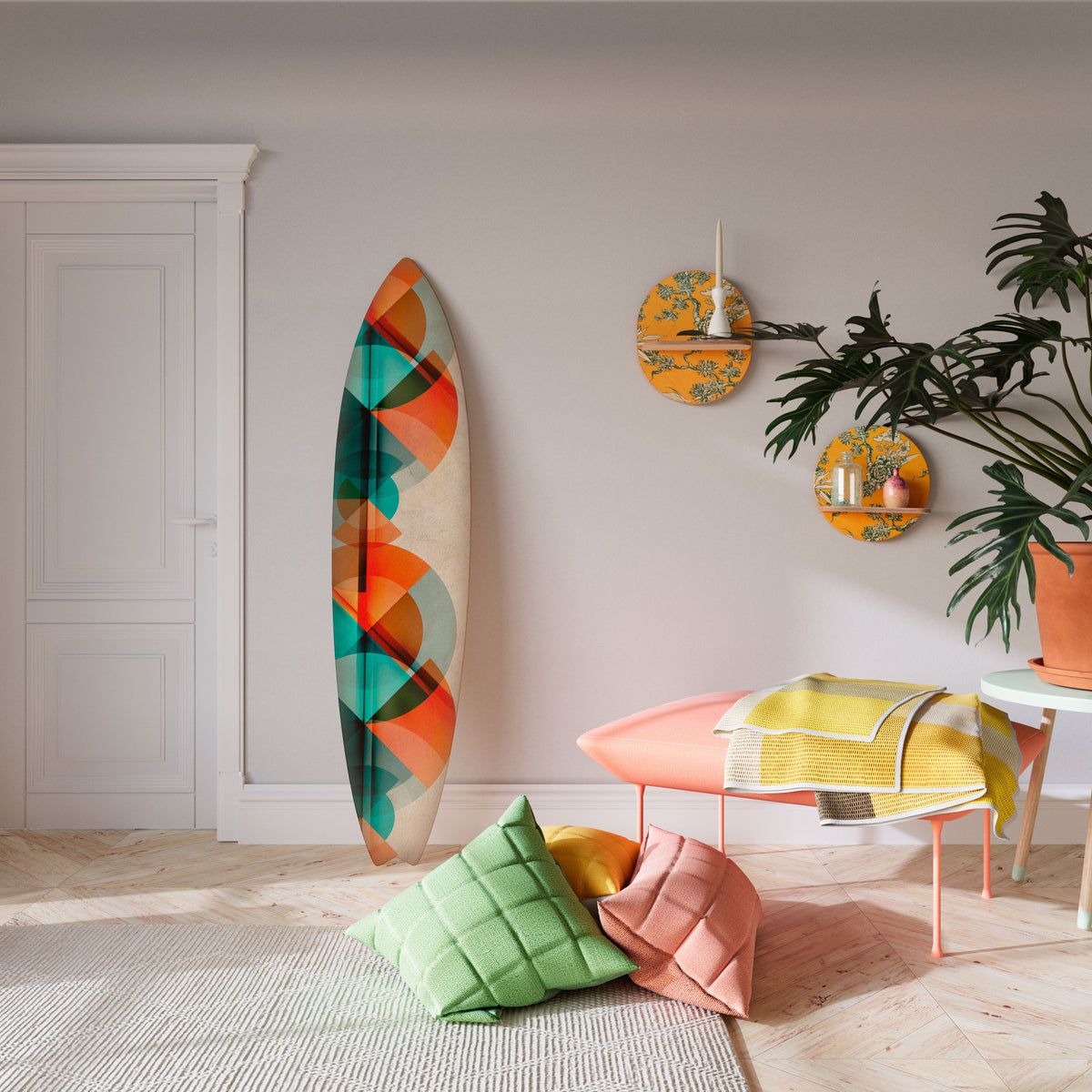 CIRCULAR RHAPSODY Surfboard Decorative Panel