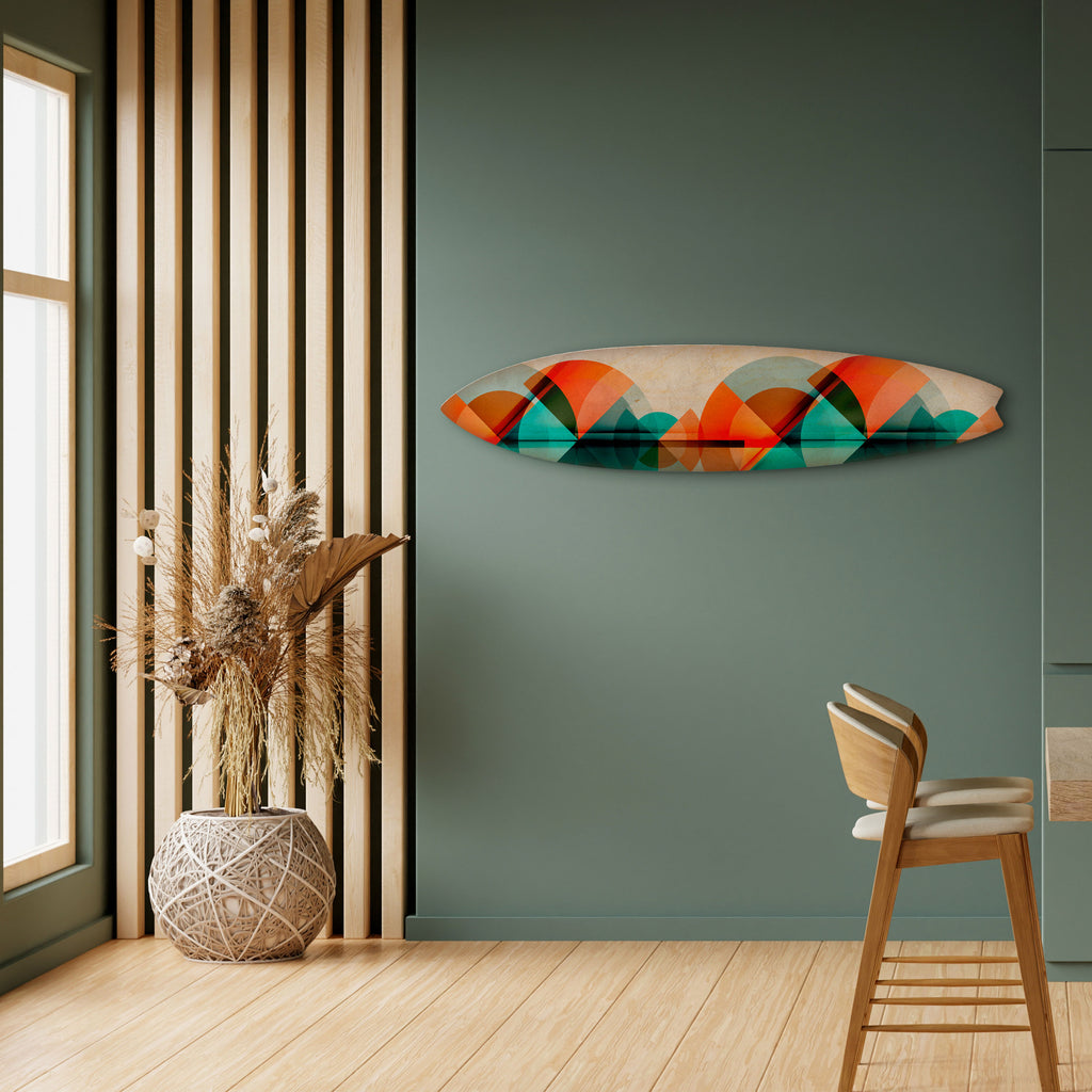 CIRCULAR RHAPSODY Panel decorativo de tabla de surf