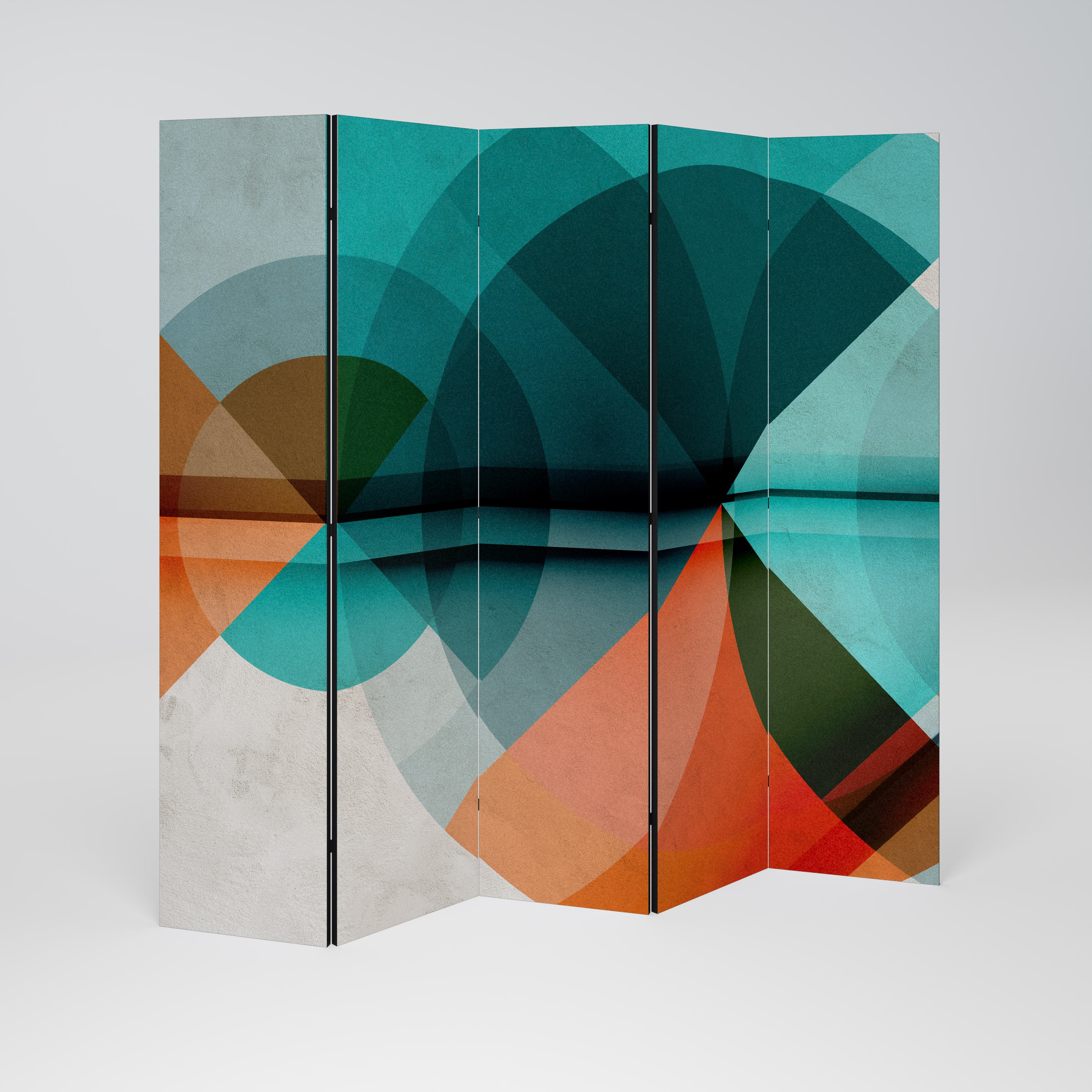 CIRCULAR RHAPSODY 5-Panel Room Divider