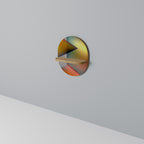 PIERCING SHARPNESS Estante Ovalado Decorativo en Efecto Roble