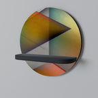 PIERCING SHARPNESS Estante Redondo Decorativo en Acabado Negro