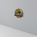 PIERCING SHARPNESS Estante Redondo Decorativo en Acabado Negro