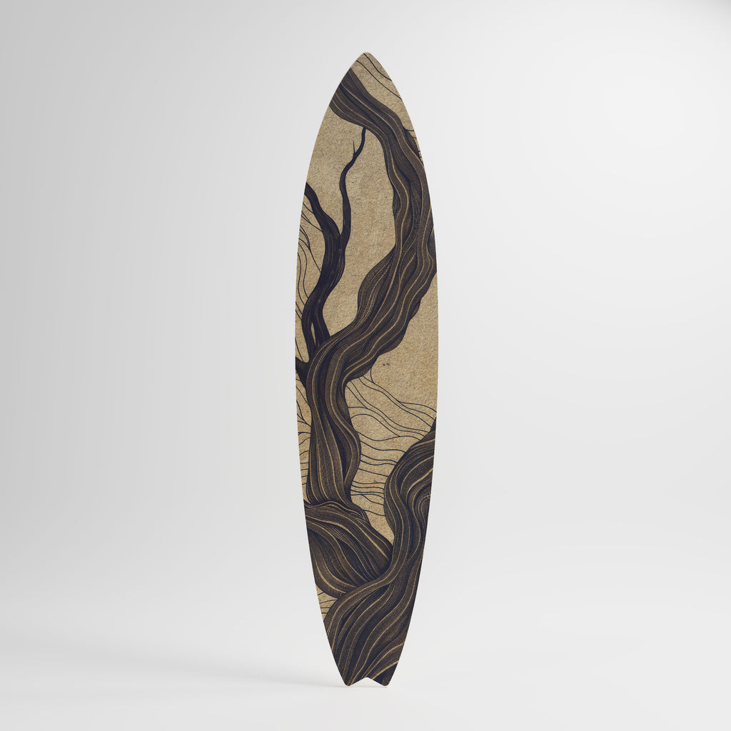 UNIFIED FRAGMENTS Panel decorativo de tabla de surf