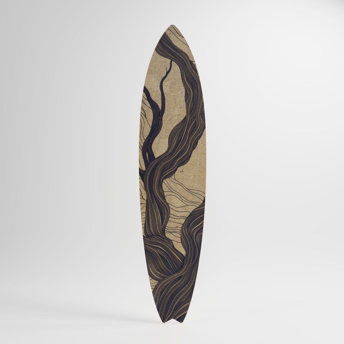 UNIFIED FRAGMENTS Panel decorativo de tabla de surf