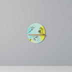 BODY LANGUAGE Estante Ovalado Decorativo en Efecto Roble