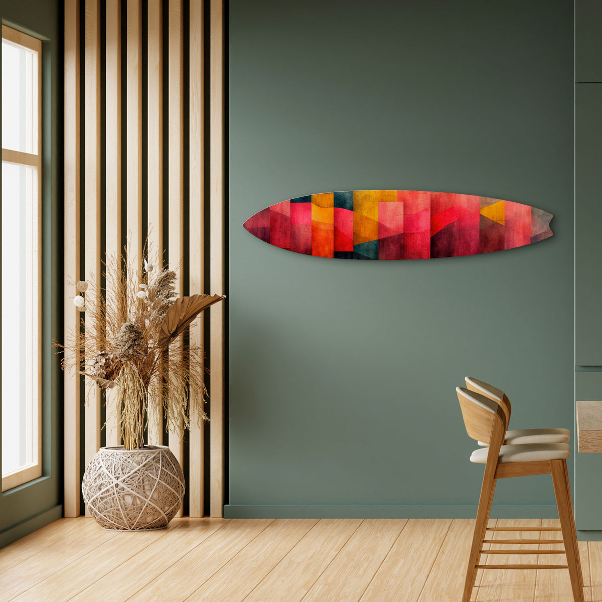 COLORFUL SOUNDS Panel decorativo de tabla de surf
