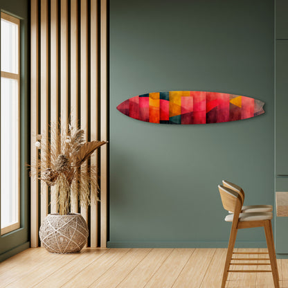 COLORFUL SOUNDS Panel decorativo de tabla de surf