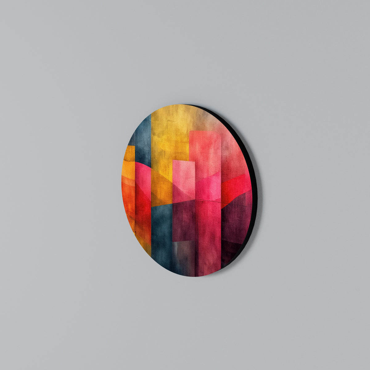 COLORFUL SOUNDS Arte de pared redondo