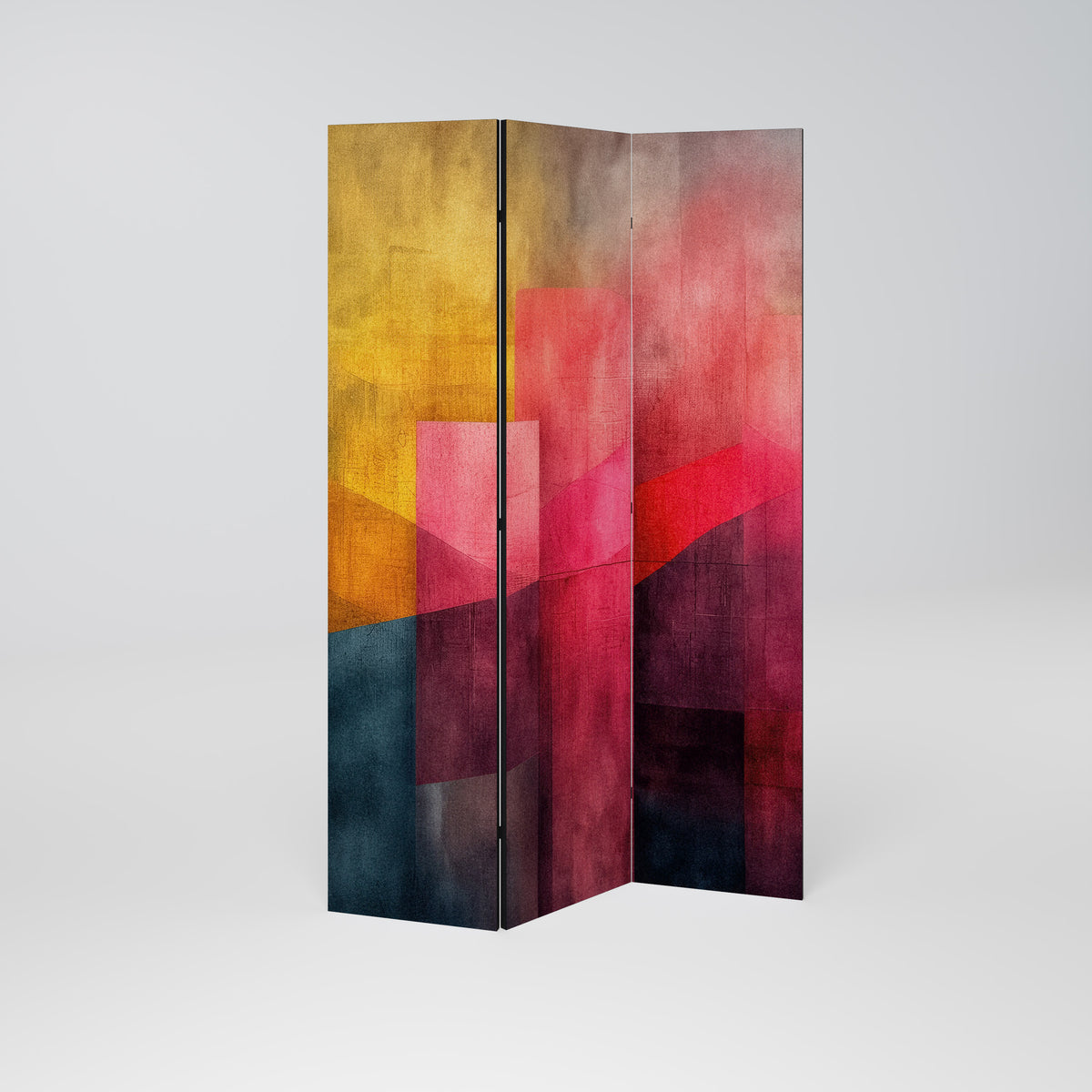 COLORFUL SOUNDS Biombo de 3 paneles