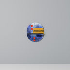 NIGHTFALL VIBRANCE Oval Art Shelf In Black Finish