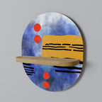 NIGHTFALL VIBRANCE Estante Ovalado Decorativo en Efecto Roble