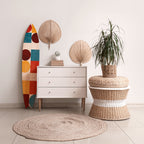 GEOMETRIC PUZZLE Panel decorativo de tabla de surf