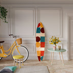 GEOMETRIC PUZZLE Panel decorativo de tabla de surf