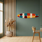 GEOMETRIC PUZZLE Panel decorativo de tabla de surf