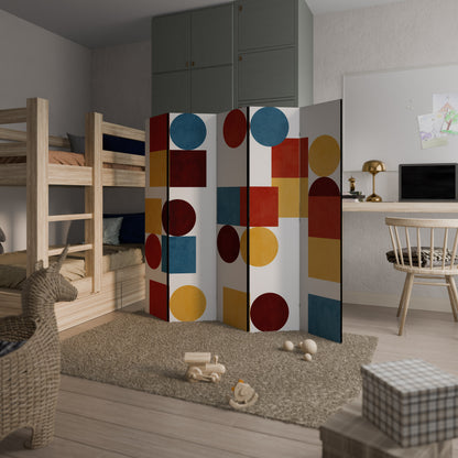 GEOMETRIC PUZZLE 5-Panel Room Divider