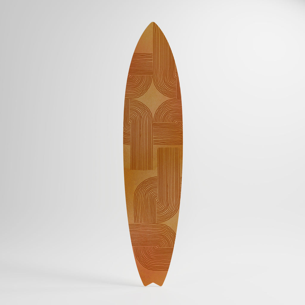 STRENGTHENING RELATION Panel decorativo de tabla de surf