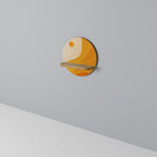 ORANGE ARRANGEMENT Estante Redondo Decorativo en Efecto Roble