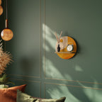 ORANGE ARRANGEMENT Estante Redondo Decorativo en Efecto Roble