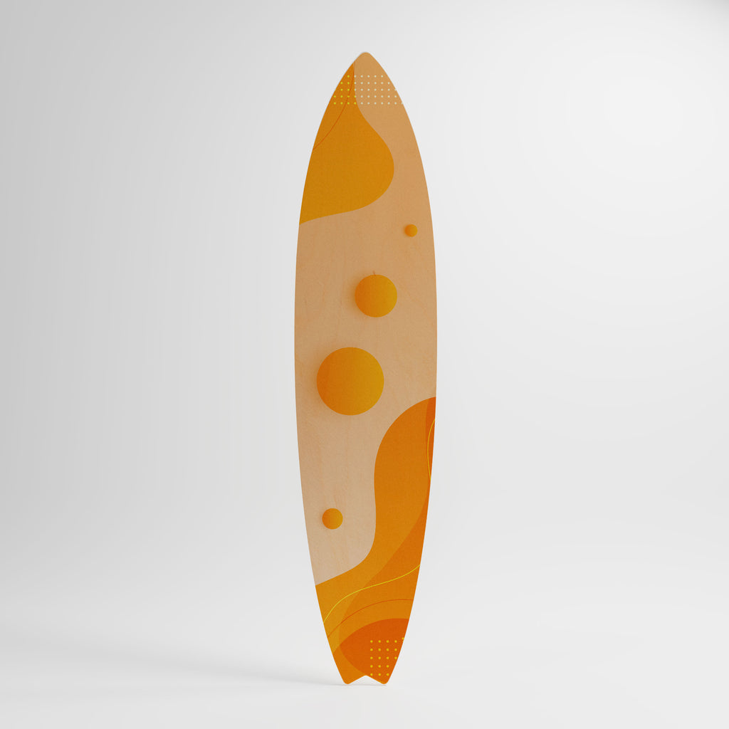ORANGE ARRANGEMENT Panel decorativo de tabla de surf