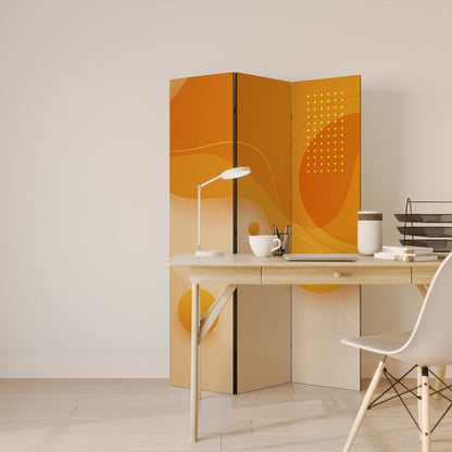 ORANGE ARRANGEMENT Biombo de 3 paneles