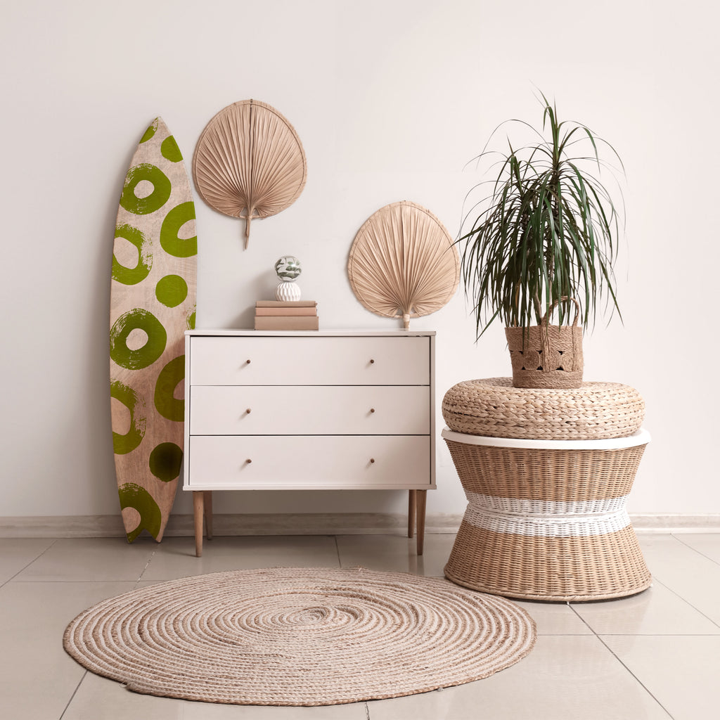 GREEN RHAPSODY Panel decorativo de tabla de surf