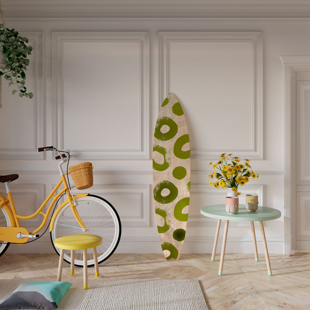 GREEN RHAPSODY Panel decorativo de tabla de surf