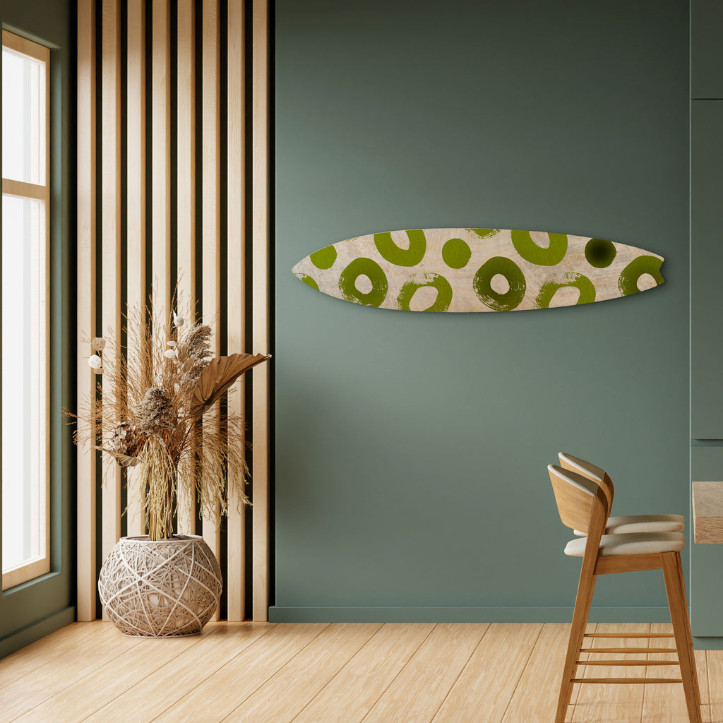GREEN RHAPSODY Panel decorativo de tabla de surf