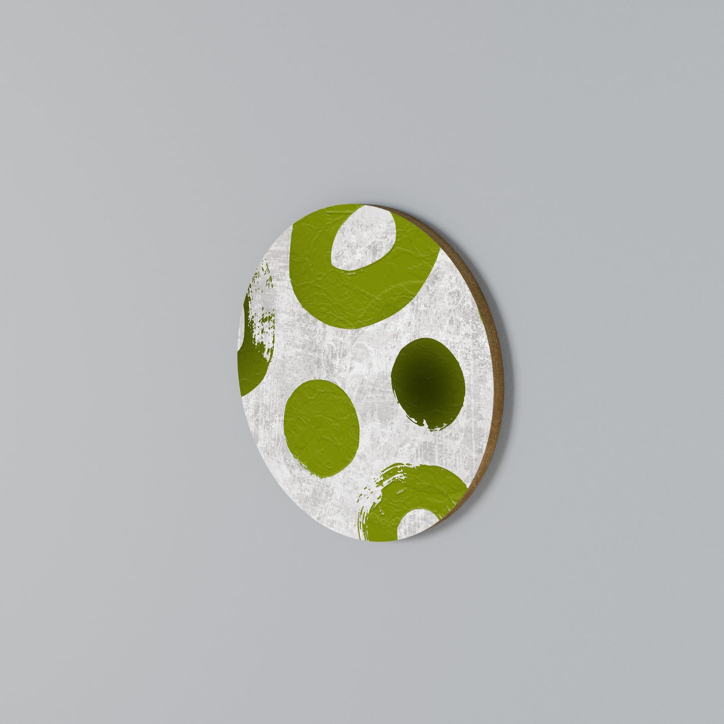 GREEN RHAPSODY Arte de pared redondo