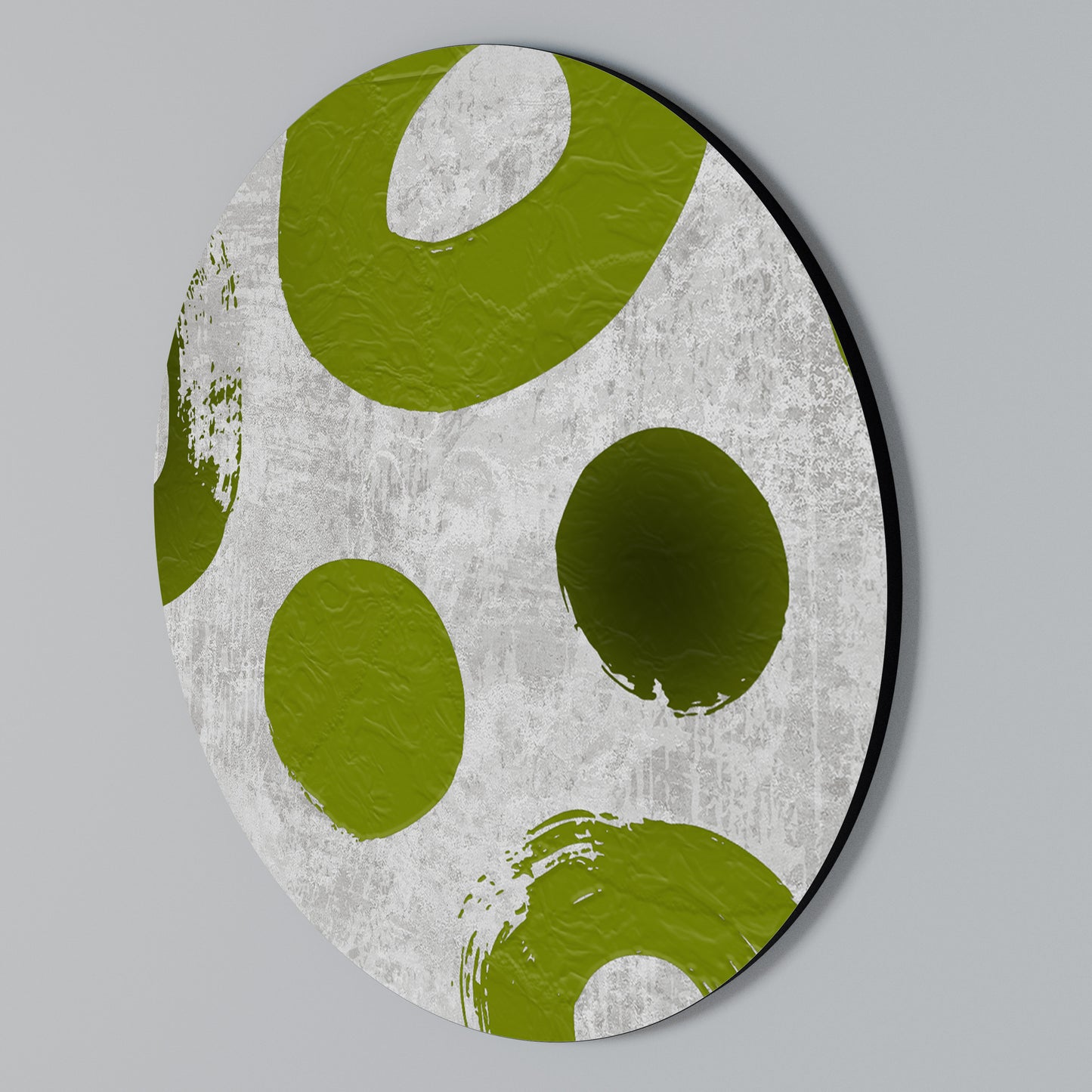 GREEN RHAPSODY Arte de pared redondo