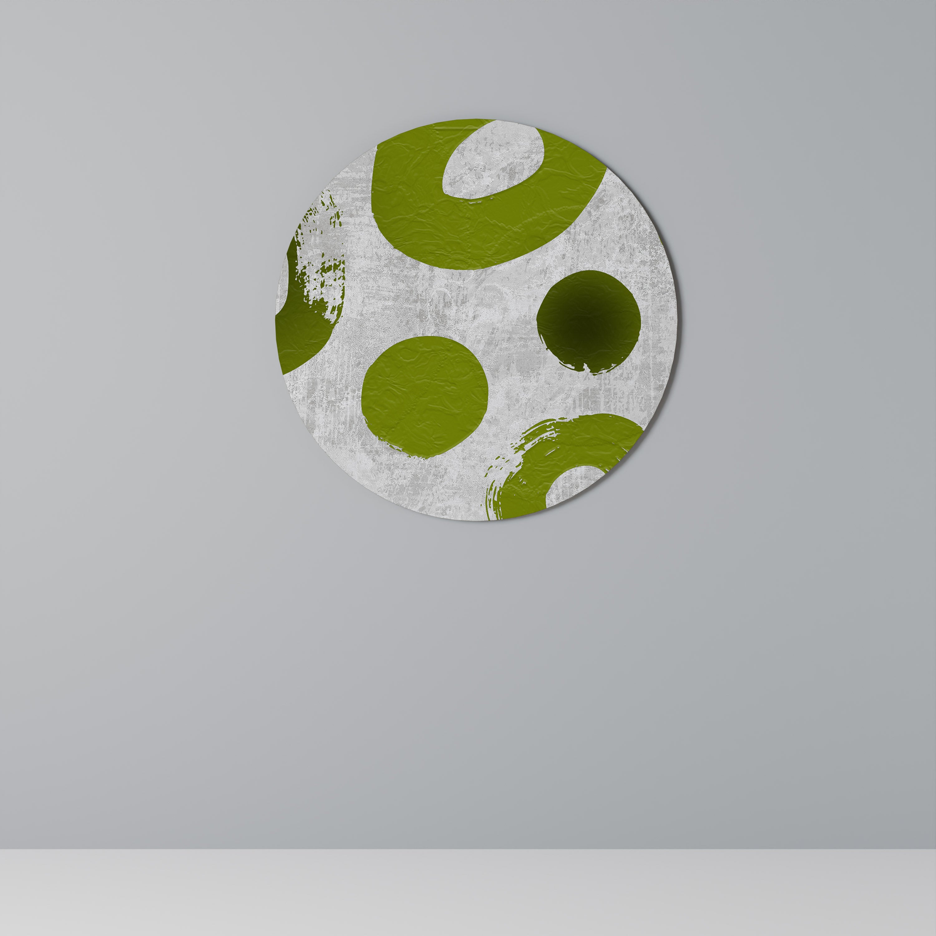 GREEN RHAPSODY Round Wall Art