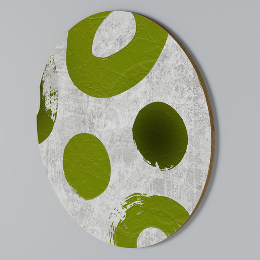 GREEN RHAPSODY Arte de pared redondo