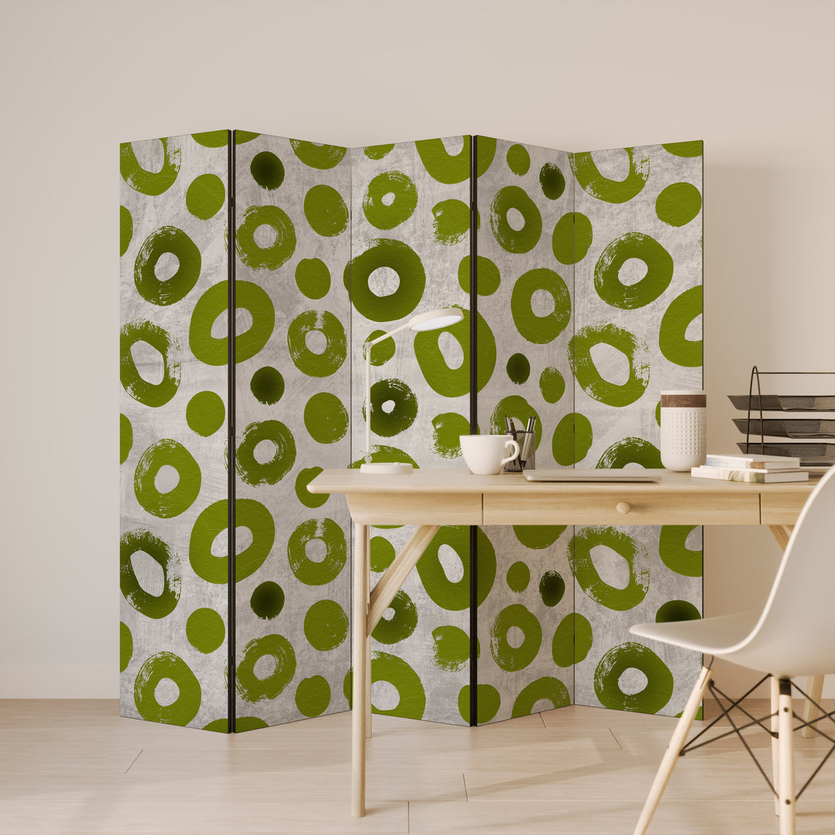 GREEN RHAPSODY 5-Panel Room Divider