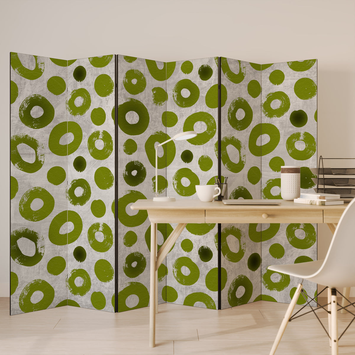 GREEN RHAPSODY Biombo de 6 paneles