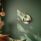 COLORFUL COSMOS Estante Redondo Decorativo en Acabado Negro