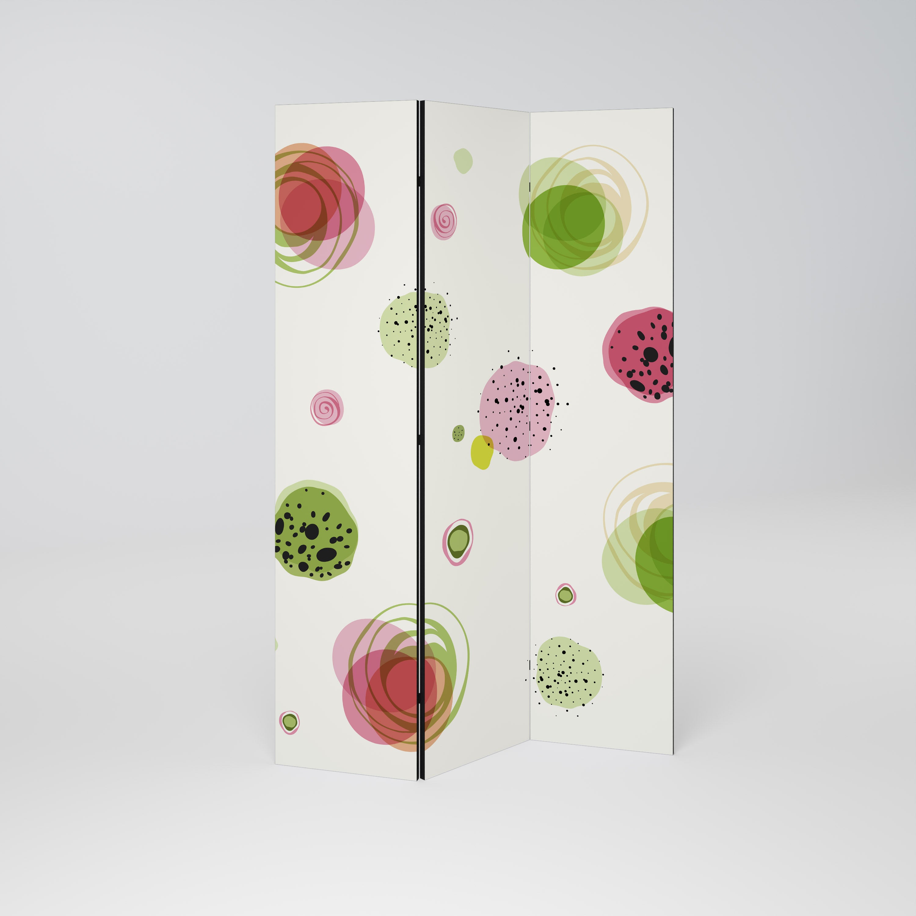 COLORFUL COSMOS Decorative 3-Panel Room Divider