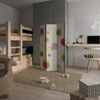 COLORFUL COSMOS Biombo de 3 paneles