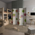 COLORFUL COSMOS Biombo Decorativo de 5 Paneles