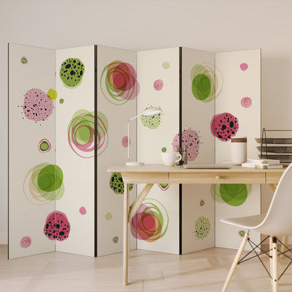 COLORFUL COSMOS Biombo de 6 paneles