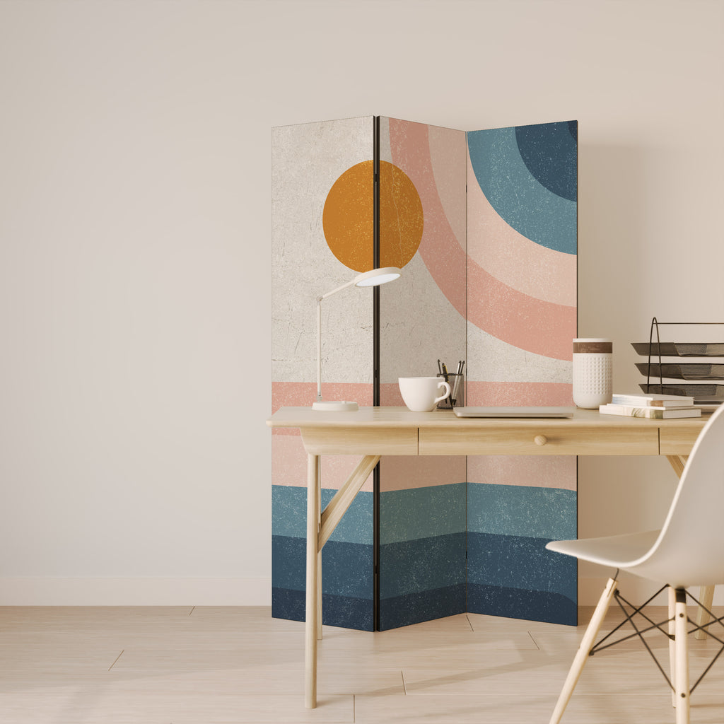 TWO HALVES Biombo de 3 paneles