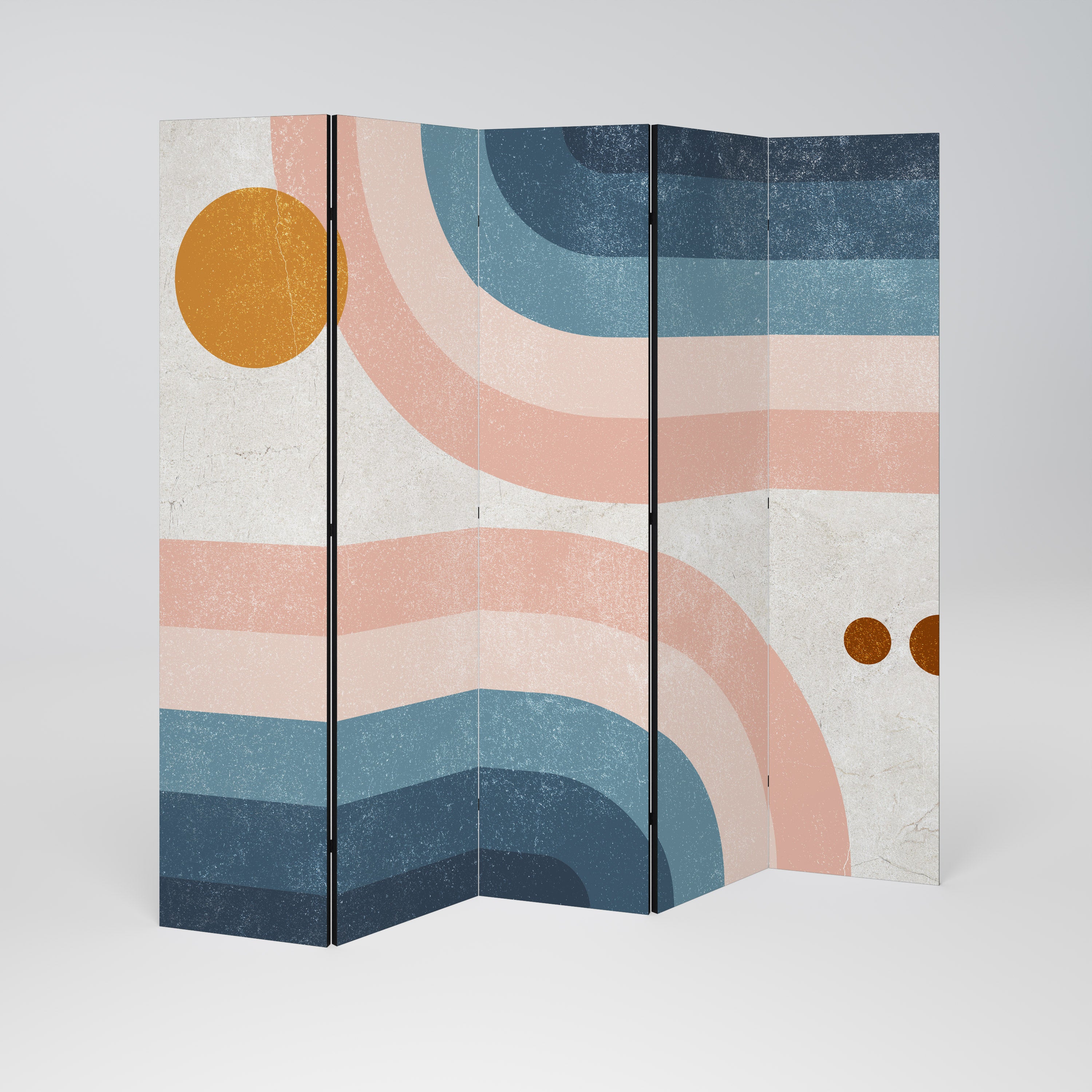 TWO HALVES 5-Panel Room Divider