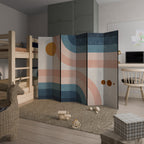 TWO HALVES Biombo de 6 paneles