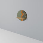 SIMPLE SOLUTIONS Estante Redondo Decorativo en Efecto Roble