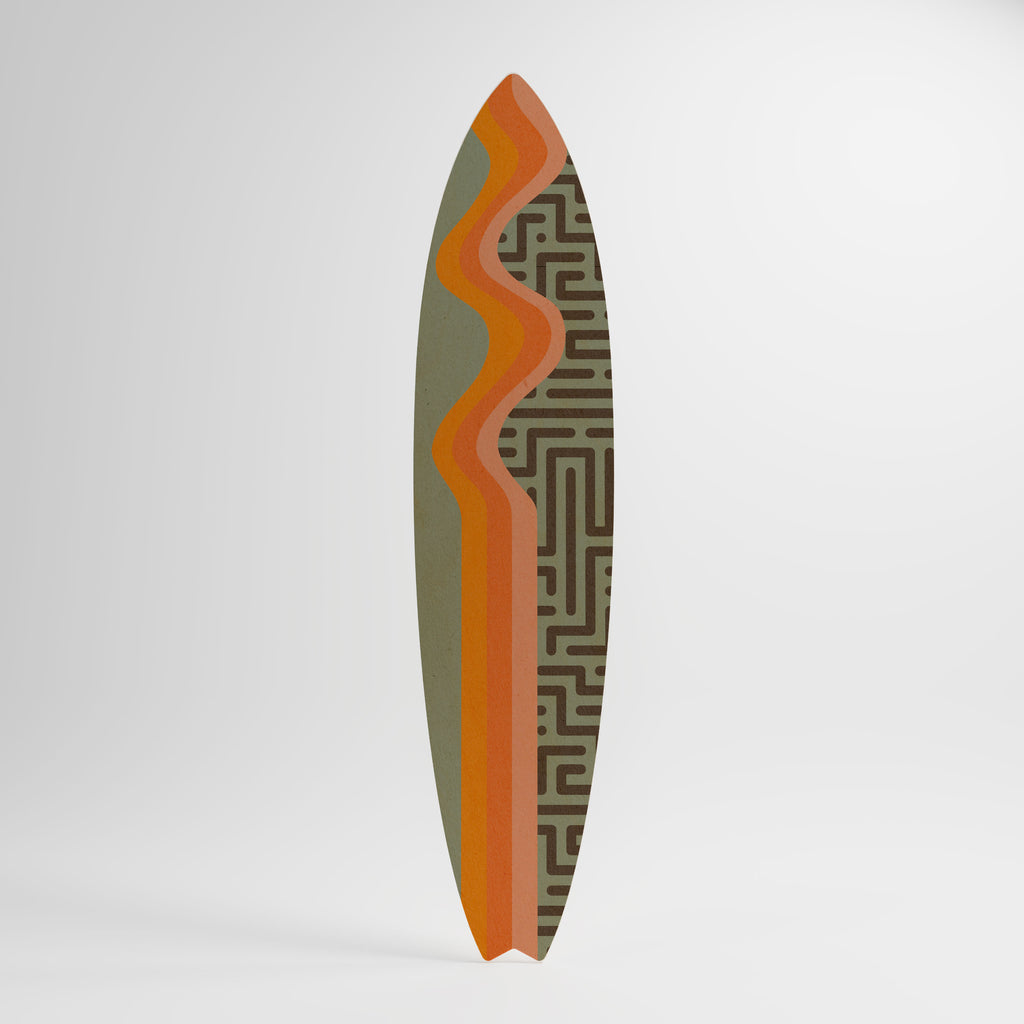 SIMPLE SOLUTIONS Panel decorativo de tabla de surf