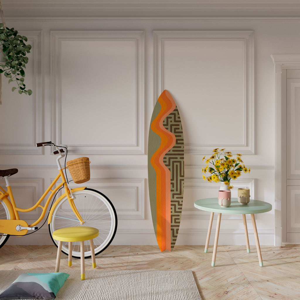 SIMPLE SOLUTIONS Panel decorativo de tabla de surf